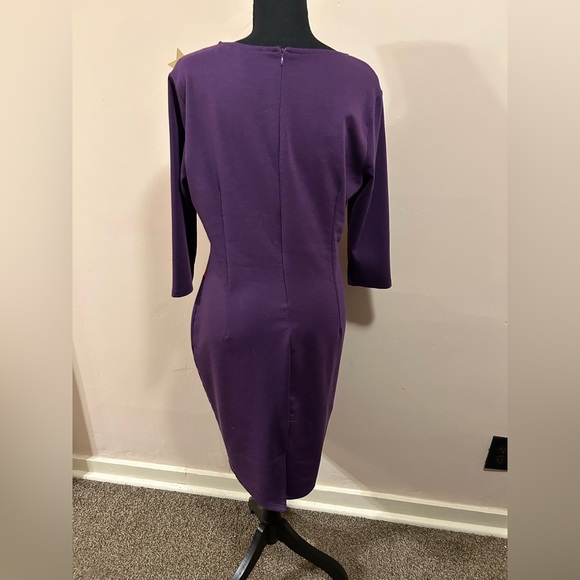 Purple Pink and White Color Block Dress Size XL - Picture 2 of 4